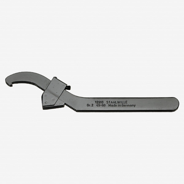 Stahlwille 12910 Adjustable hook Spanner, 45-90 mm - KC Tool