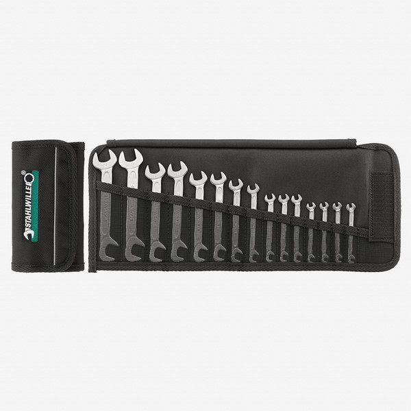 Stahlwille 12/15 Small double open ended Spanner Electric Set, in roll-up wallet - KC Tool