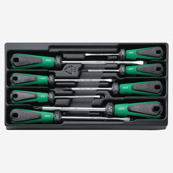 チルト3 Stahlwille 4891 3K DRALL 6 Piece Slotted and Phillips Screwdriver