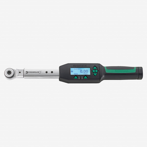 Stahlwille 712R/6 Electronic SENSOTORK torque wrench, 2.5-44 ft-lb, 3/8" + 9x12 mm - KC Tool