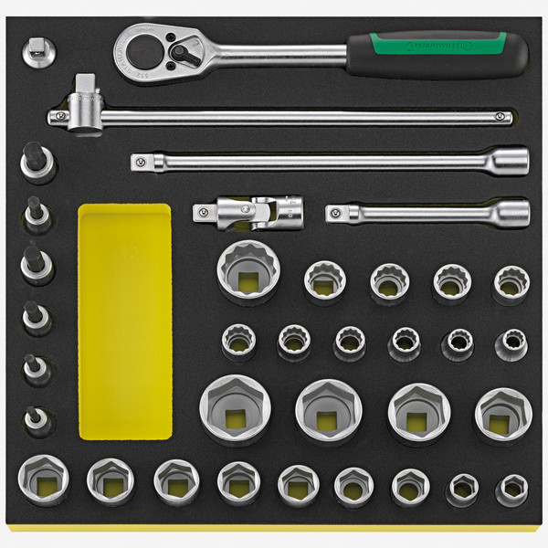 Stahlwille TCS 50/52/30/6 MF 1/2 tools in TCS inlay - KC Tool