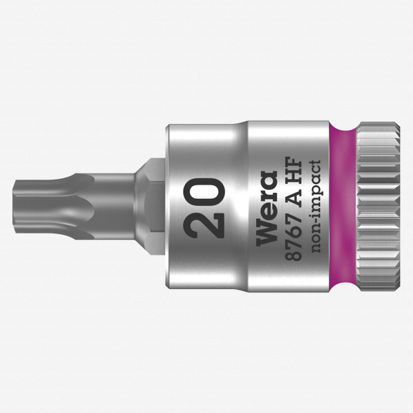 Wera 003364 8767 A HF Torx Zyklop Bit Socket 1/4" Drive with Holding Function , TX 20 x 28 mm - KC Tool