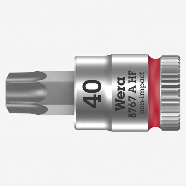Wera 003371 8767 A HF Torx Zyklop Bit Socket 1/4" Drive with Holding Function , TX 40 x 28 mm - KC Tool