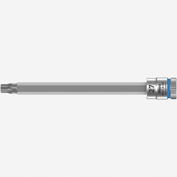 Wera 003368 8767 A HF Torx Zyklop Bit Socket 1/4" Drive with Holding Function , TX 27 x 100 mm - KC Tool