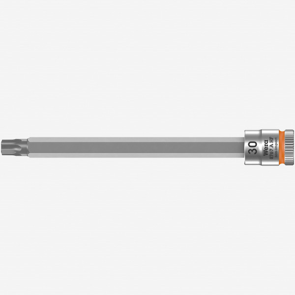 Wera 003370 8767 A HF Torx Zyklop Bit Socket 1/4" Drive with Holding Function , TX 30 x 100 mm - KC Tool