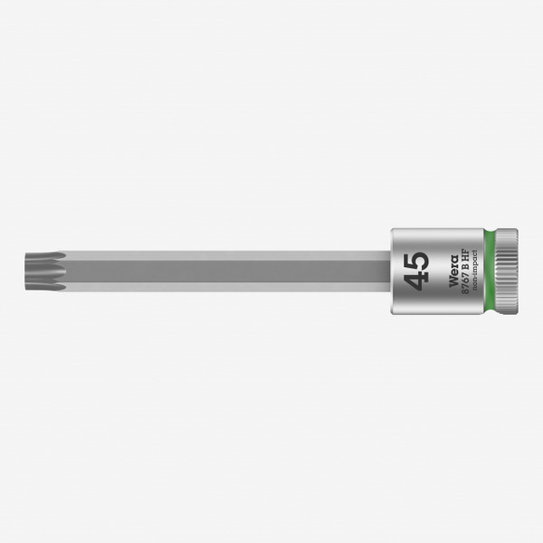 Wera 003071 3/8" Drive Zyklop Torx Bit Socket with Holding Function T45 Long - KC Tool