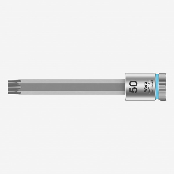 Wera 003073 3/8" Drive Zyklop Torx Bit Socket with Holding Function T50 Long - KC Tool