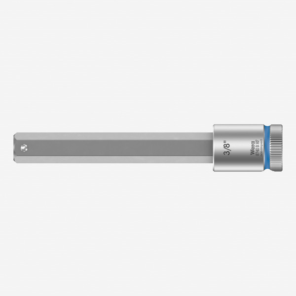 Wera 003094 3/8" Drive Zyklop Hex-Plus Bit Socket with Holding Function 3/8" Long - KC Tool