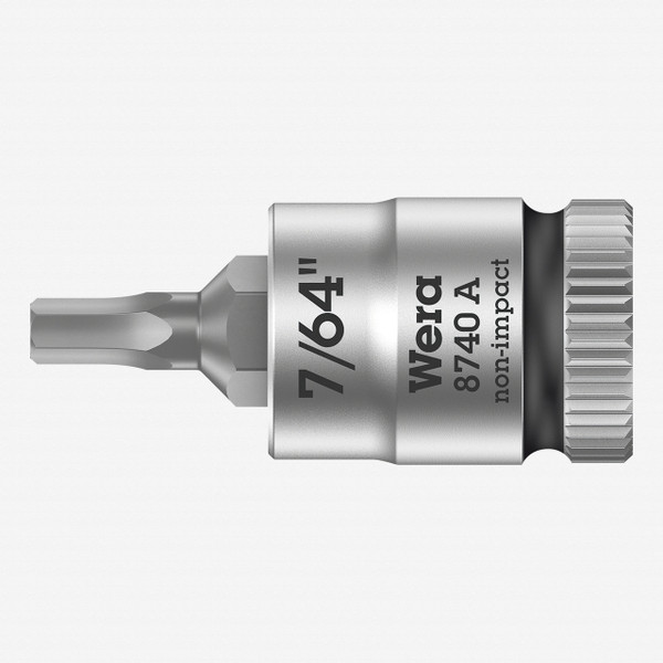 Wera 003382 8740 A 1/4" Drive Zyklop Hex-Plus Bit Socket 7/64" - KC Tool