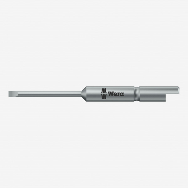 Wera Tools 135267 3.0 x 0.5 x 44mm Slotted Bit - Halfmoon Drive