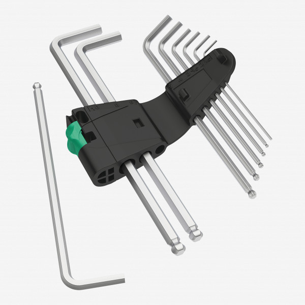 Wera 133163 Metric Chrome Ball-End L-key Set | Wera at KC Tool