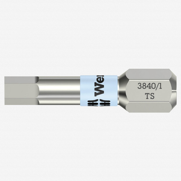 Wera 071061 7/64" x 25mm Stainless Steel Hex Torsion Insert Bit - KC Tool