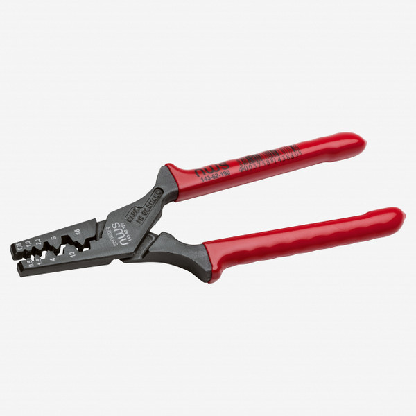 NWS 143-62-190 7.5" Pressing Pliers for End-Sleeves  - TitanFinish - Plastic Grip - KC Tool