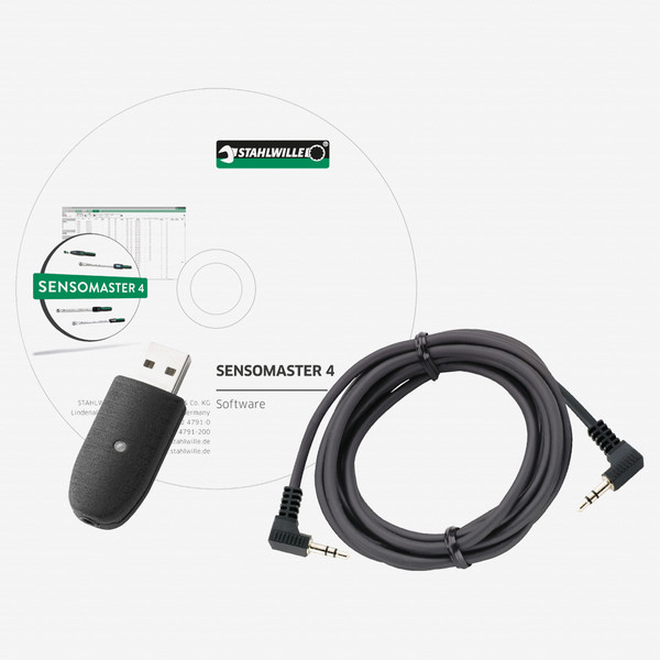 Stahlwille 7759-5 USB Adapter, Jack Plug Cable (1.5 m), and SENSOMASTER 4 Software - KC Tool