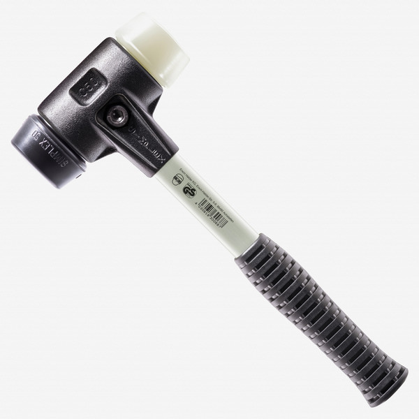 Halder Simplex Mallet with Black Rubber/Nylon Inserts and Heavy Duty Reinforced Housing, 1.97" / 44.45 oz. - KC Tool