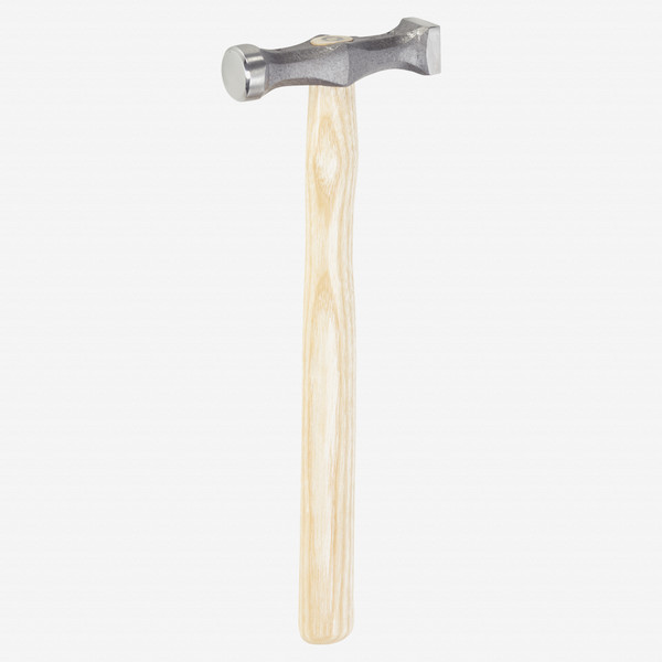 Picard 13oz Double headed Plumbers' Hammer, one round & one square channel, flat, finely polished - KC Tool