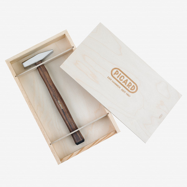 Picard Rivetting Hammer, in wooden gift box with burnt-in PICARD logo - KC Tool