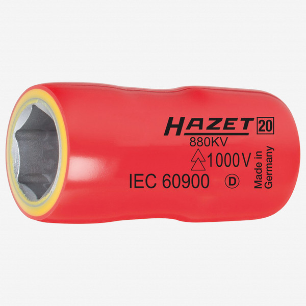 Hazet 880KV Insulated 3/8" Metric Socket, 18mm - KC Tool