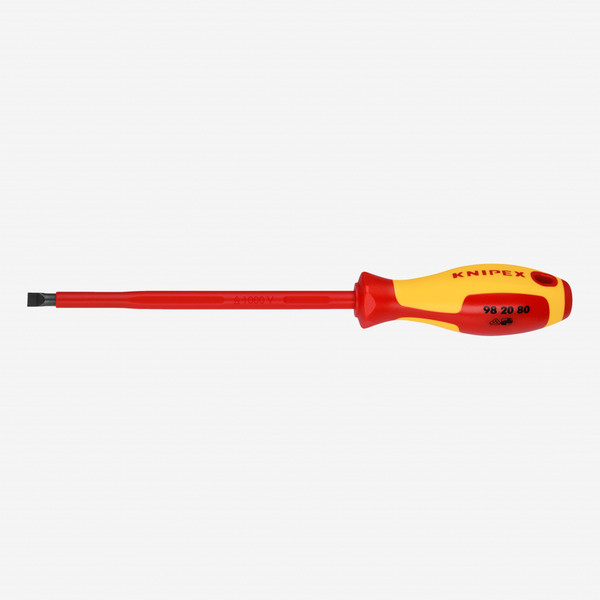  Knipex 98-20-80 Insulated 8.0mm Slotted Screwdriver (982080)