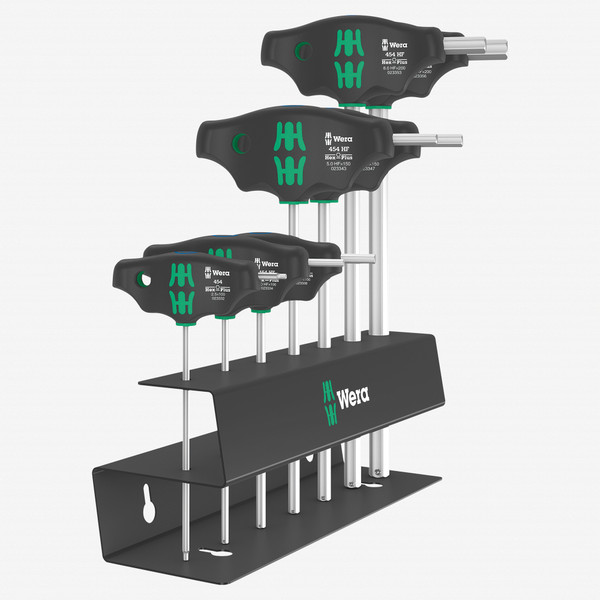 Wera 023453 Hex-Plus T-handle Set with Holding Function, Metric, 7 Pieces - KC Tool