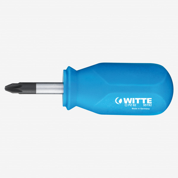 Witte 95191 Pro Pozidriv Stubby Screwdriver, #1 x 25mm - KC Tool