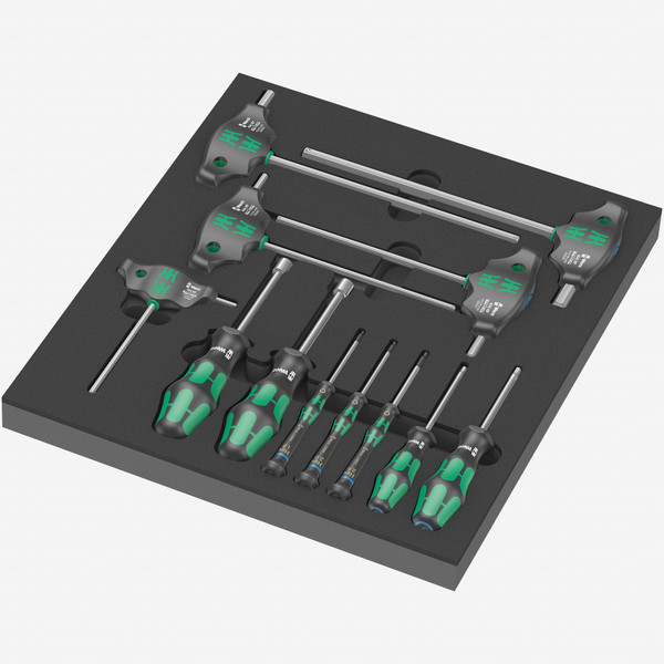 Wera 150103 Foam Insert TORX HF Screwdriver Set 1, 14 Pieces