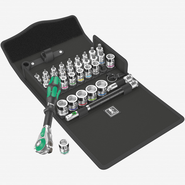 Wera 003785 8100 SB 1 Zyklop Metal Ratchet Set with Switch Lever