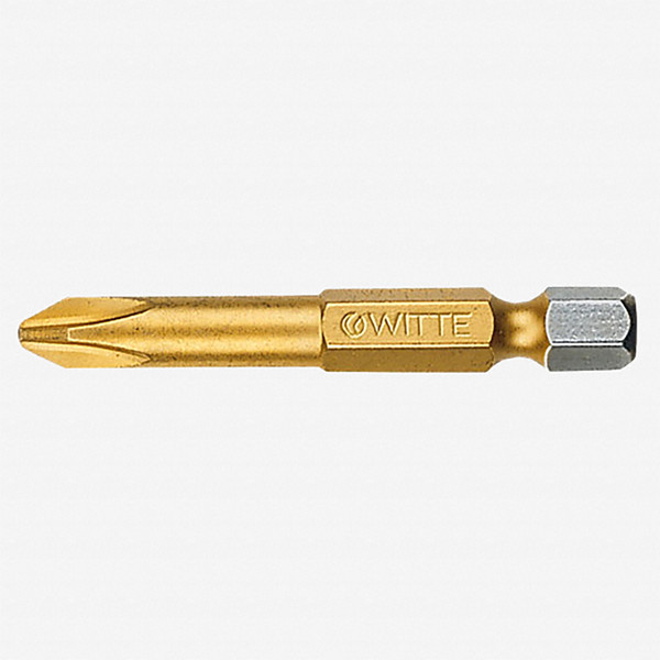 Witte Maxx Titanium-Nitride Phillips Bit, #2 x 50mm