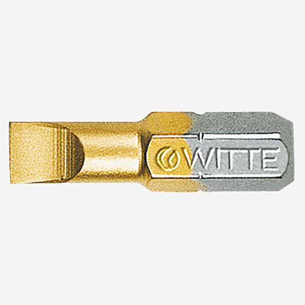 Witte Maxx Titanium-Nitride Slotted Bit, 0.8 x 5.5 x 25mm