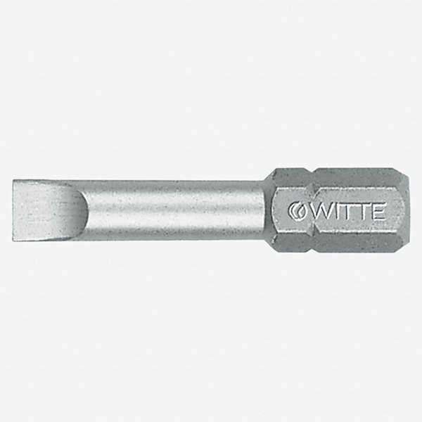 Witte Pro Slotted Bit, 5/16" Drive, 1.6 x 8.0 x 41mm
