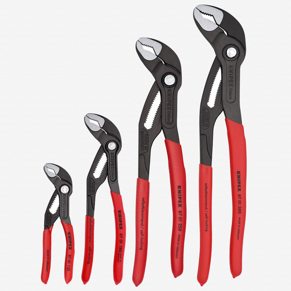 Knipex 5", 7", 10", & 12" Cobra Pliers Set, 4 Pieces - KC Tool