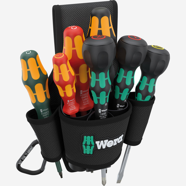 Wera 300306 Belt Pouch Set 3, 8 Pieces, Limited Edition - KC Tool
