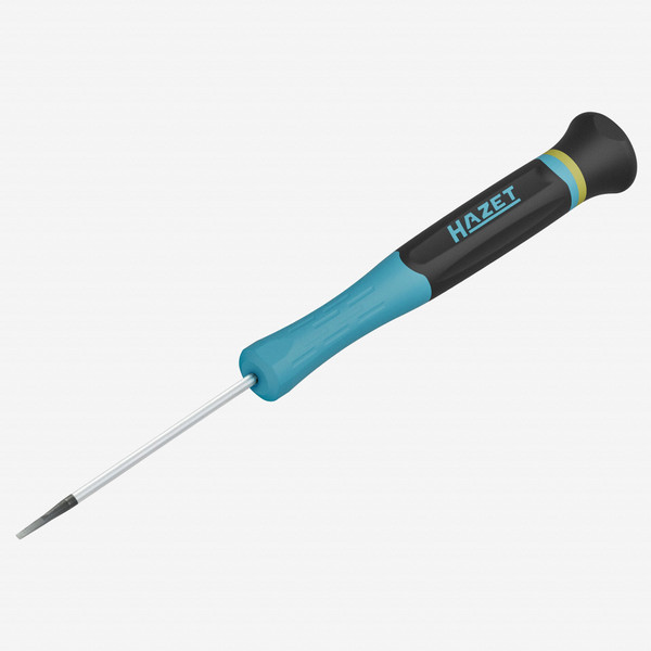 Hazet 811EL-015 Slotted Electronic Precision Screwdriver with 3K Handle, 1.5 x 60 mm - KC Tool