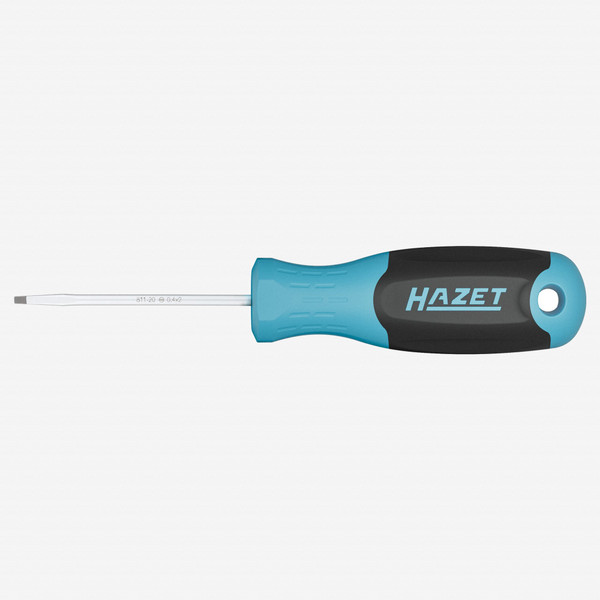 Hazet 811-55 Slotted Screwdriver with 3K Handle, 5.5 x 125 mm