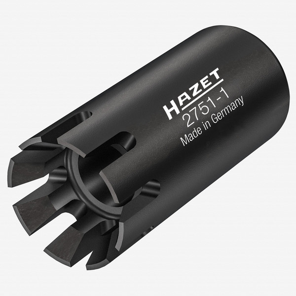 Hazet 2751-1 Special Profile Socket for Turbochargers, 1/4" Square Drive - KC Tool