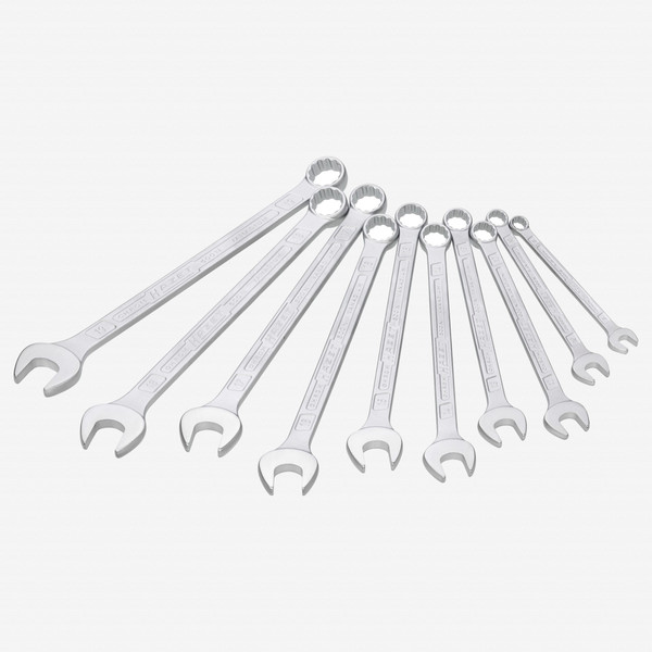 Hazet 600SPC/10 Combination Wrench Set, Metric, 12 Point, 10 Pieces - KC Tool