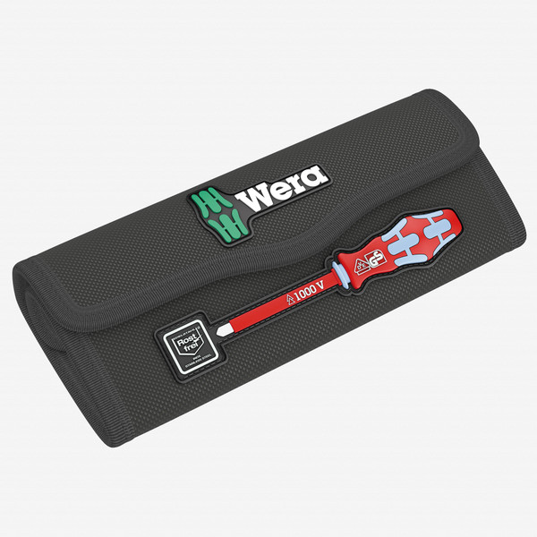 Wera 136539 Textile Case for sets of up to 8 Kraftform Kompakt VDE Stainless Drivers, Empty - KC Tool