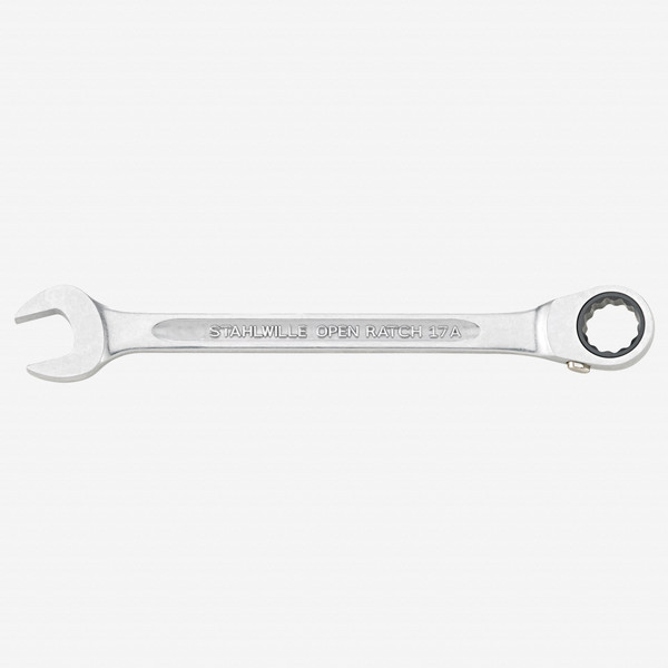 Stahlwille 17A OPEN RATCH Combination Ratchet Wrench, 12 Point, 7/8" - KC Tool