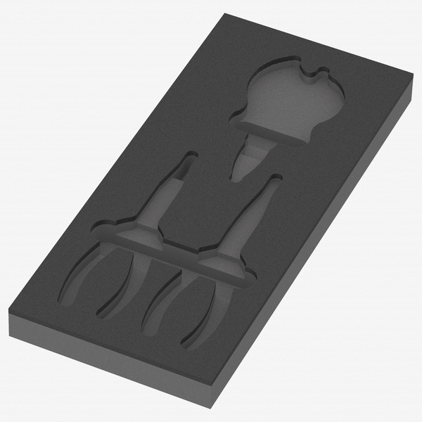 Wera 137383 Foam Insert 9883 Pferd File Set 1, Empty, 344 x 30 x