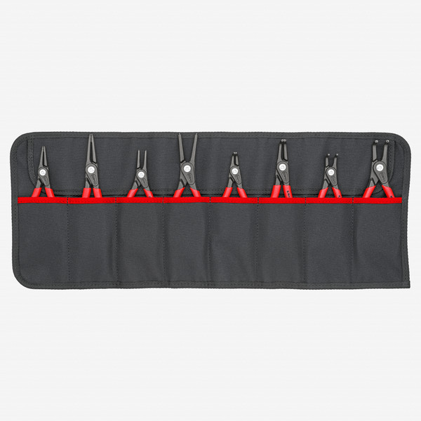 Knipex Precision Circlip Pliers Set in Tool Roll, 8 Pieces - KC Tool