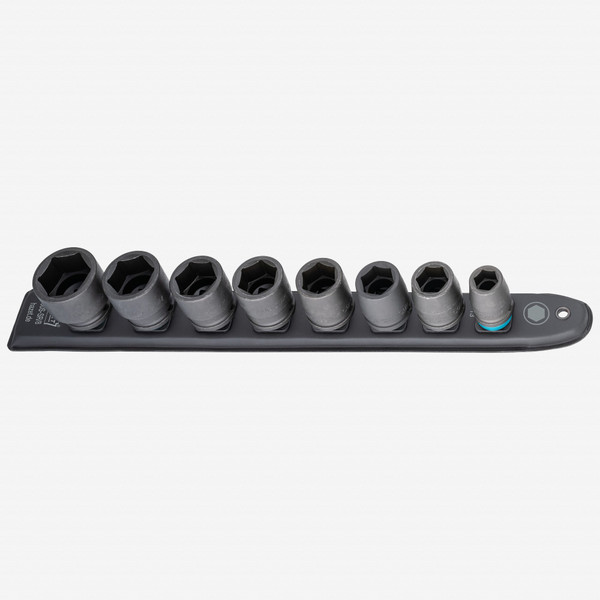 Hazet 900S-SR/8 1/2" SmartRail Metric Impact Socket Set, 13 - 27 mm, 8 Pieces - KC Tool