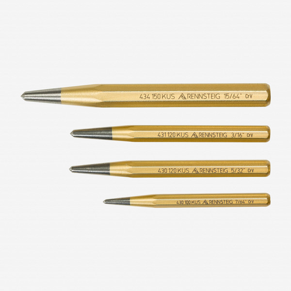 Rennsteig Center Punch Set, 4 Pieces - KC Tool