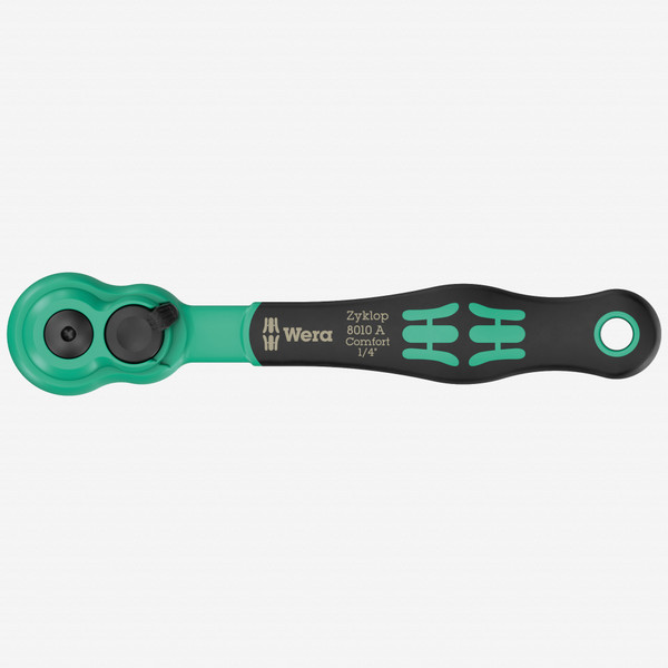 Wera 005600 8010 A Zyklop Comfort 1/4" Ratchet, 144 mm - KC Tool