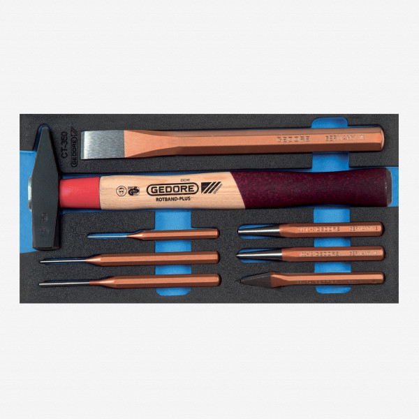 Gedore 1500 CT1-350 Chisel set in 1/3 CT module - KC Tool