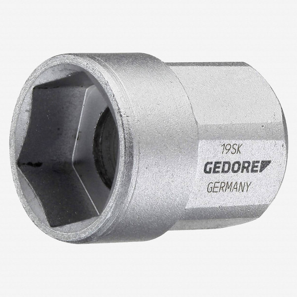 Gedore 19 SK Hex Drive Socket, Short 12 mm