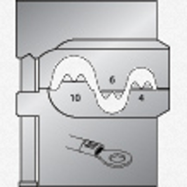 Gedore 8140-03 Module insert for non-insulated terminals 4/6/10 - KC Tool