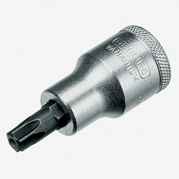 Gedore ITX 19 B T25 Screwdriver bit socket 1/2" TORX w/pilot T25 - KC Tool