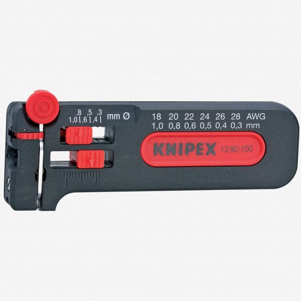 Knipex 12-80-100 Mini Stripping Tool 28 - 18 AWG - KC Tool