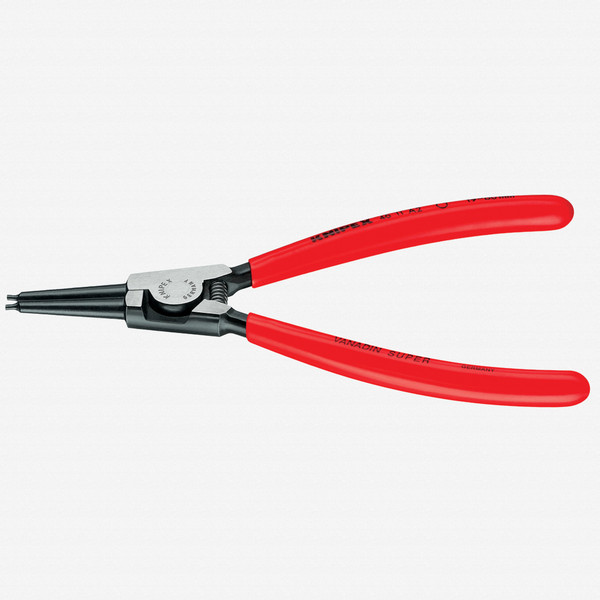 Knipex Straight Tip External Circlip Pliers 3-10 mm dia - Plastic Grip