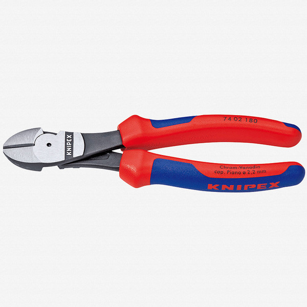 Knipex 74-02-180 7" High Leverage Diagonal Cutters - MultiGrip - KC Tool